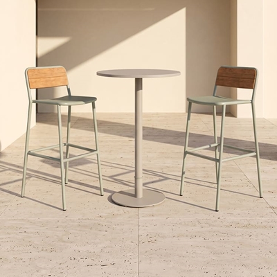 edi bar stool backrest teak